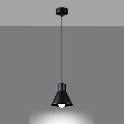 Lampadario su filo TALEJA 1xE27/60W/230V nero