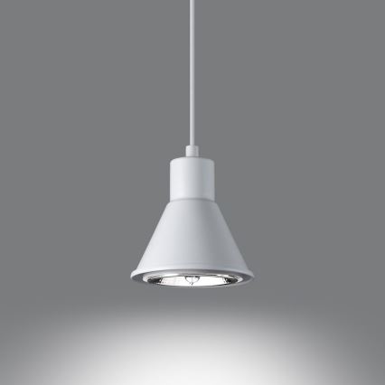 Lampadario su filo TAZILA 1xES111/60W/230V bianco