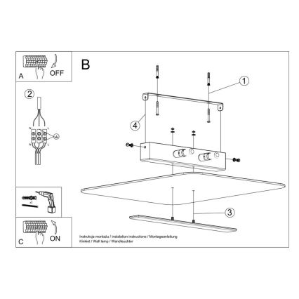 Plafoniera AZALIA 2xG9/40W/230V