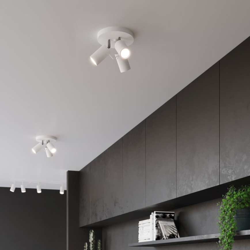 Faretto RING 3xGU10/10W/230V bianco
