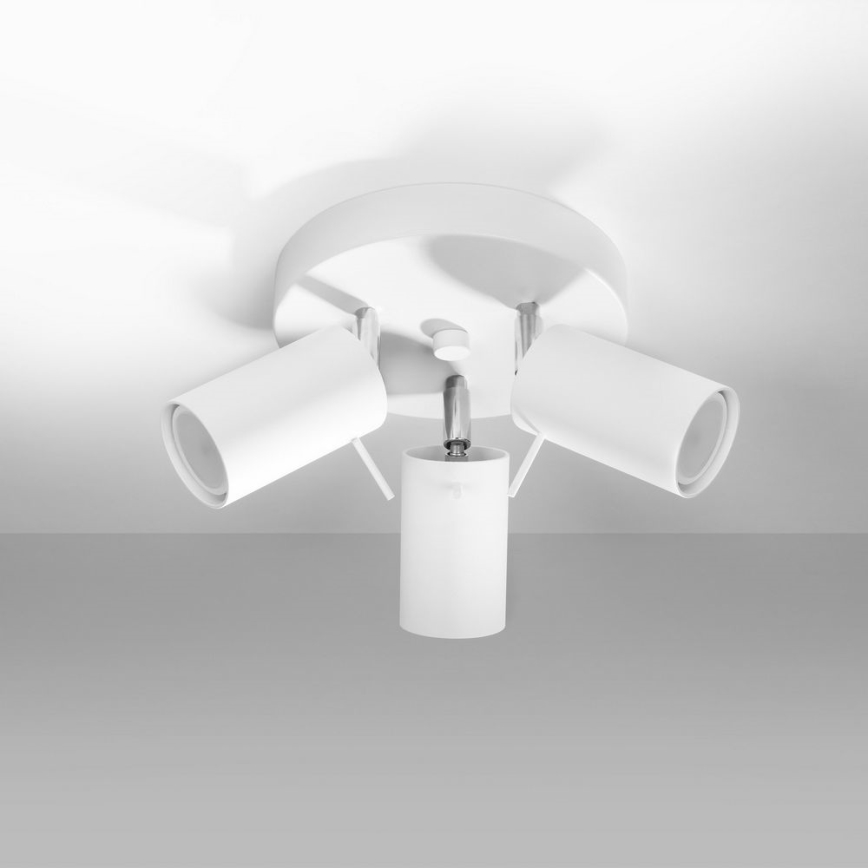 Faretto RING 3xGU10/10W/230V bianco