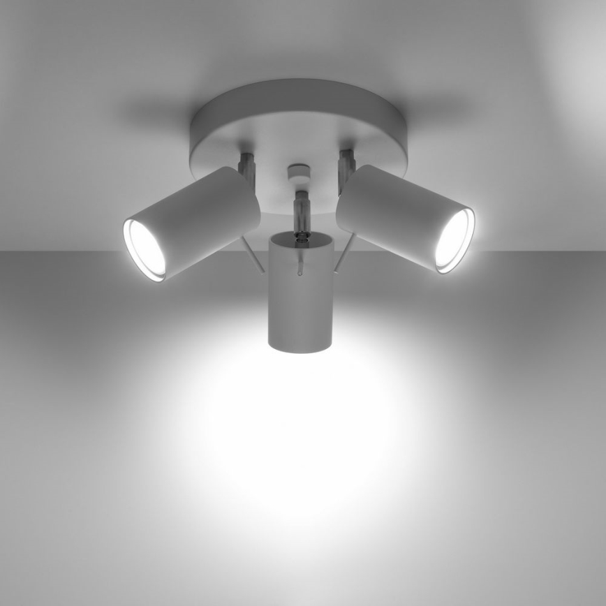 Faretto RING 3xGU10/10W/230V bianco