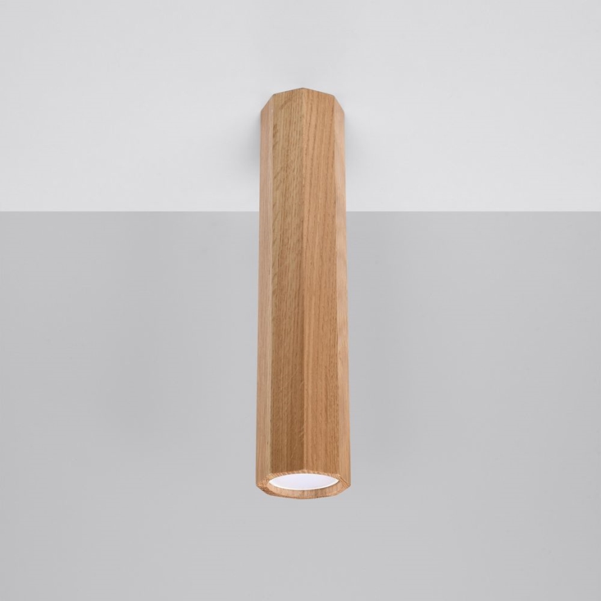 Faretto ZEKE 1xGU10/40W/230V 30 cm quercia
