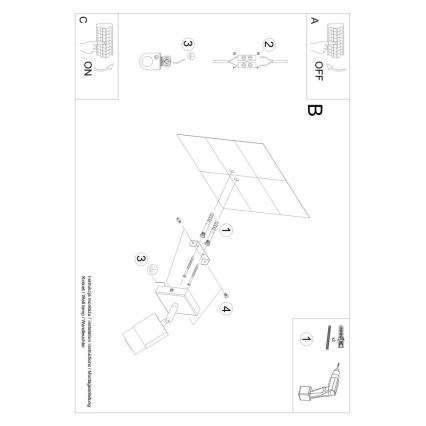 Faretto da muro NERO 1xGU10/40W/230V nero/cromo lucido