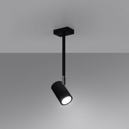 Lampadario su palo NORANO 1xGU10/40W/230V nero