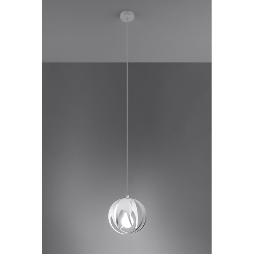 Lampadario su corda TULOS 1xE27/60W/230V bianco