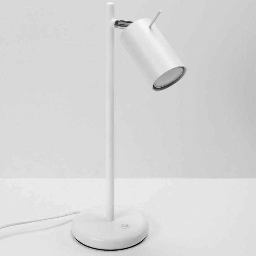 Lampada da tavolo RING 1xGU10/10W/230V bianco