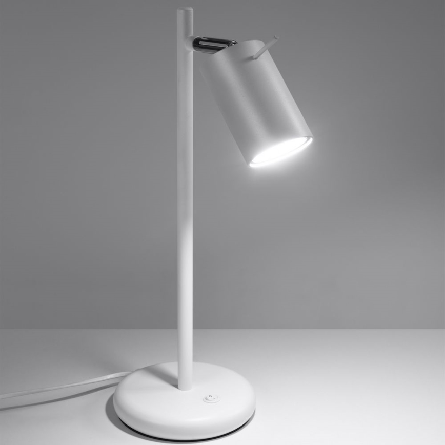 Lampada da tavolo RING 1xGU10/10W/230V bianco