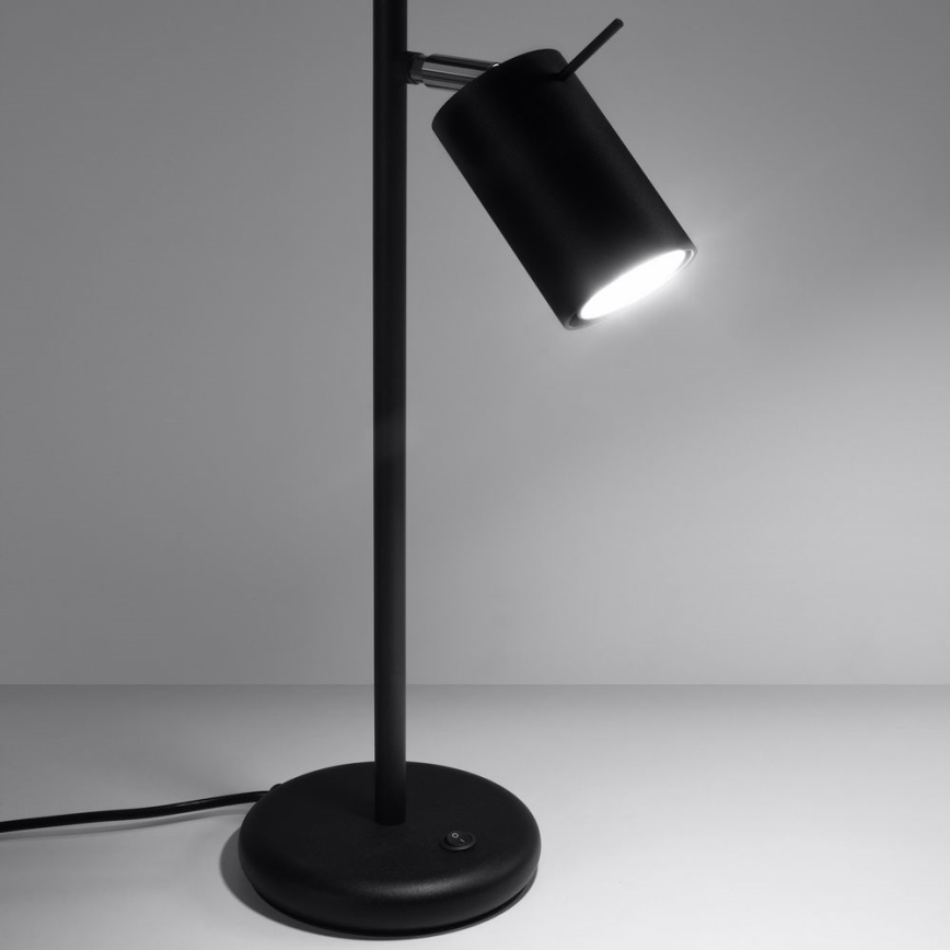 Lampada da tavolo RING 1xGU10/10W/230V nero