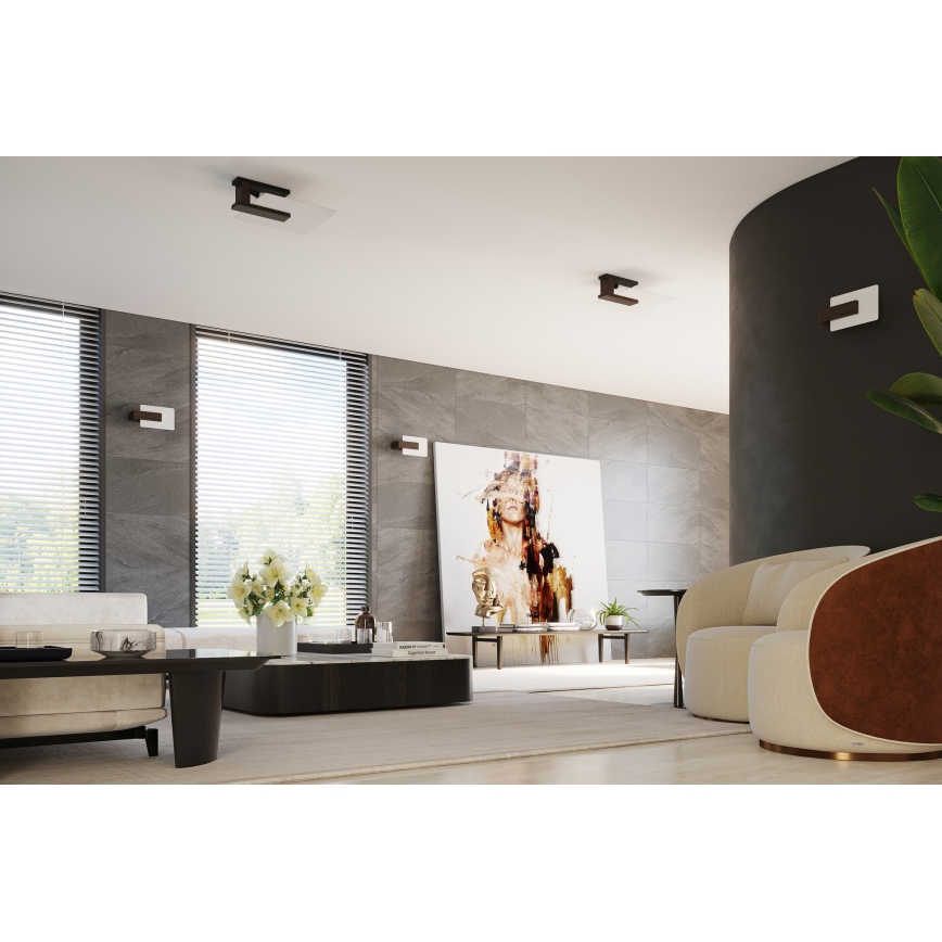 Plafoniera LAPPO 2xE27/15W/230V wenge