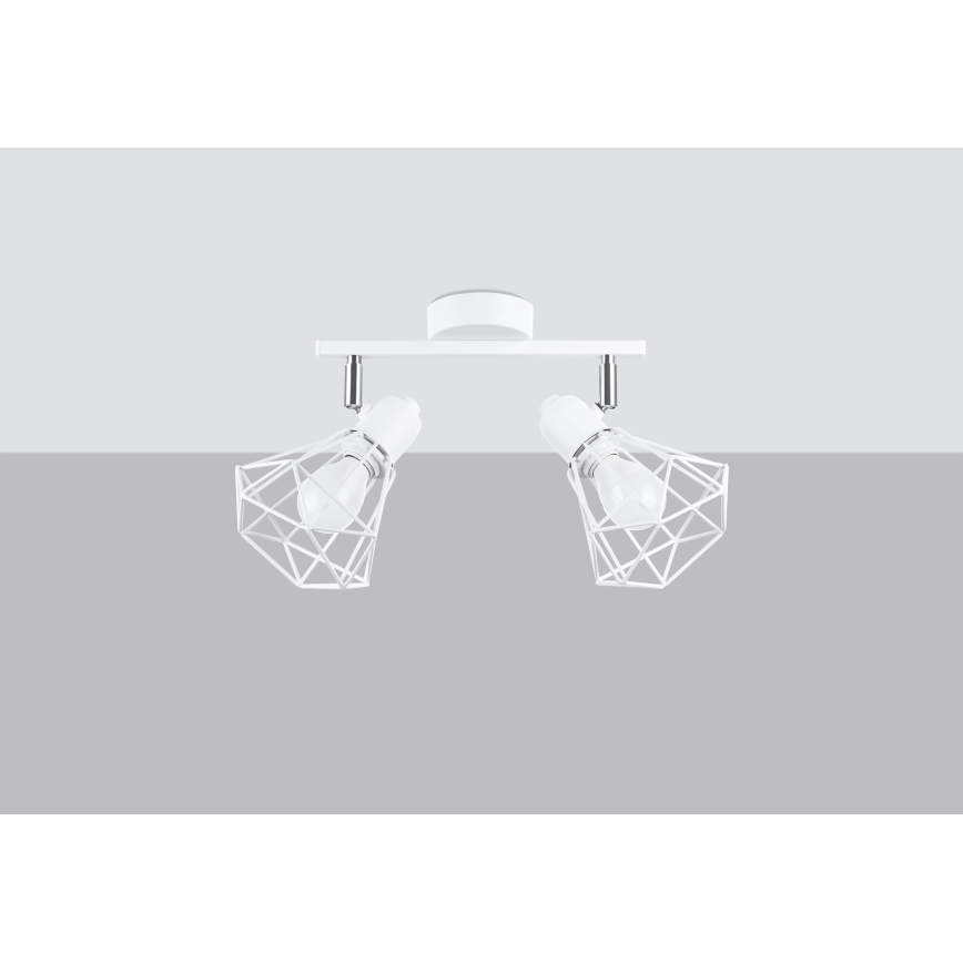 Luce Spot ARTEMIS 2xE14/40W/230V bianco