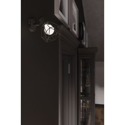 Lampada da parete a spot ARTEMIS 1xE14/40W/230V nero