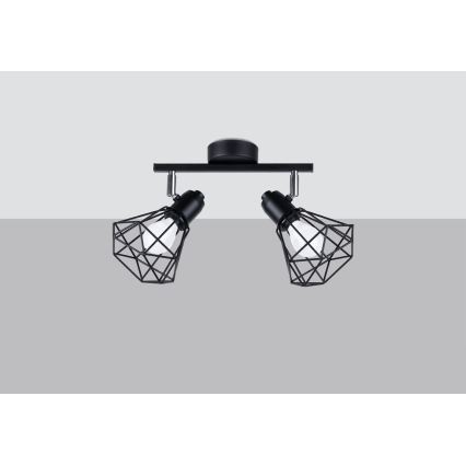 Luce Spot ARTEMIS 2xE14/40W/230V nero