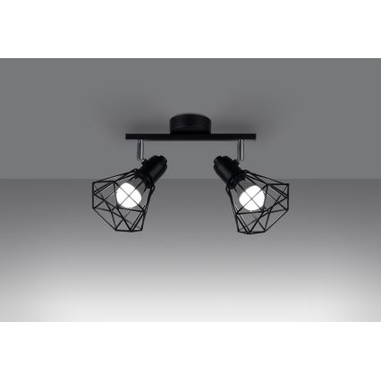 Luce Spot ARTEMIS 2xE14/40W/230V nero
