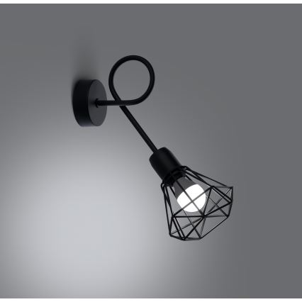 Lampada da parete ARTEMIS 1xE14/40W/230V nero