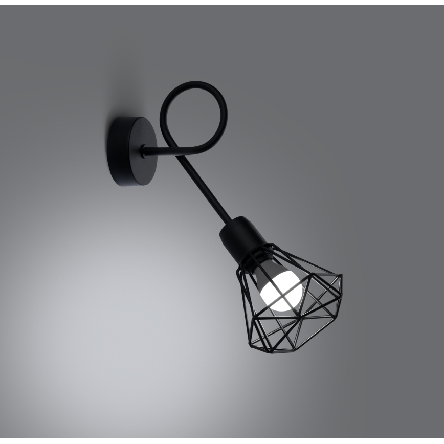 Lampada da parete ARTEMIS 1xE14/40W/230V nero