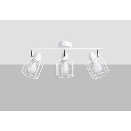 Luce Spot BELUCI 3xE14/40W/230V bianco