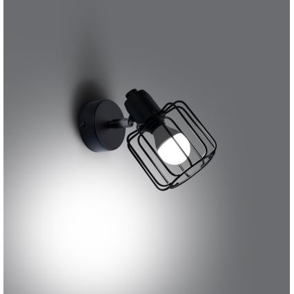 Lampada da parete a spot BELUCI 1xE14/40W/230V nero