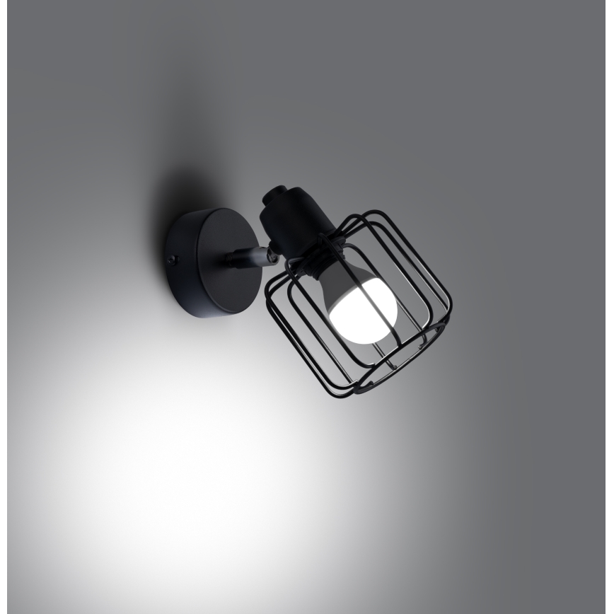 Lampada da parete a spot BELUCI 1xE14/40W/230V nero