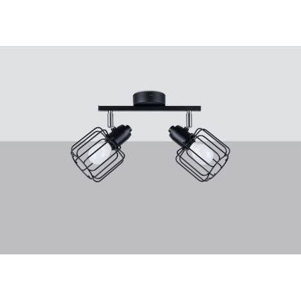Lampada da soffitto BELUCI 2xE14/40W/230V nero