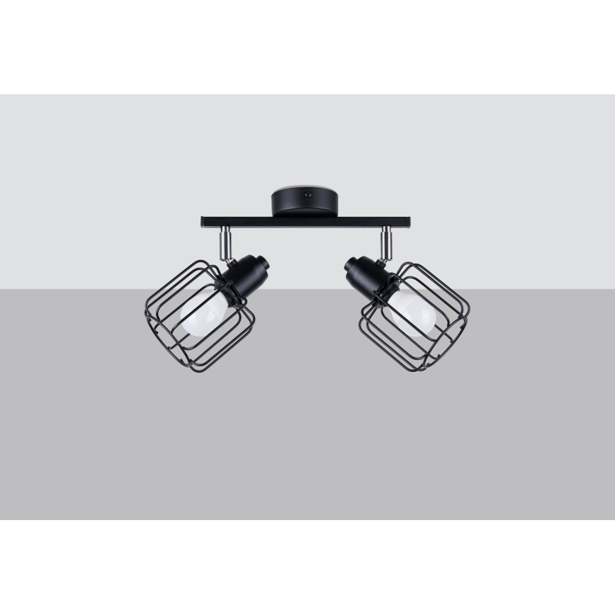Lampada da soffitto BELUCI 2xE14/40W/230V nero