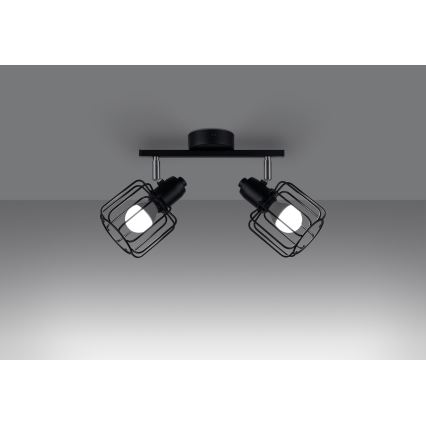 Lampada da soffitto BELUCI 2xE14/40W/230V nero