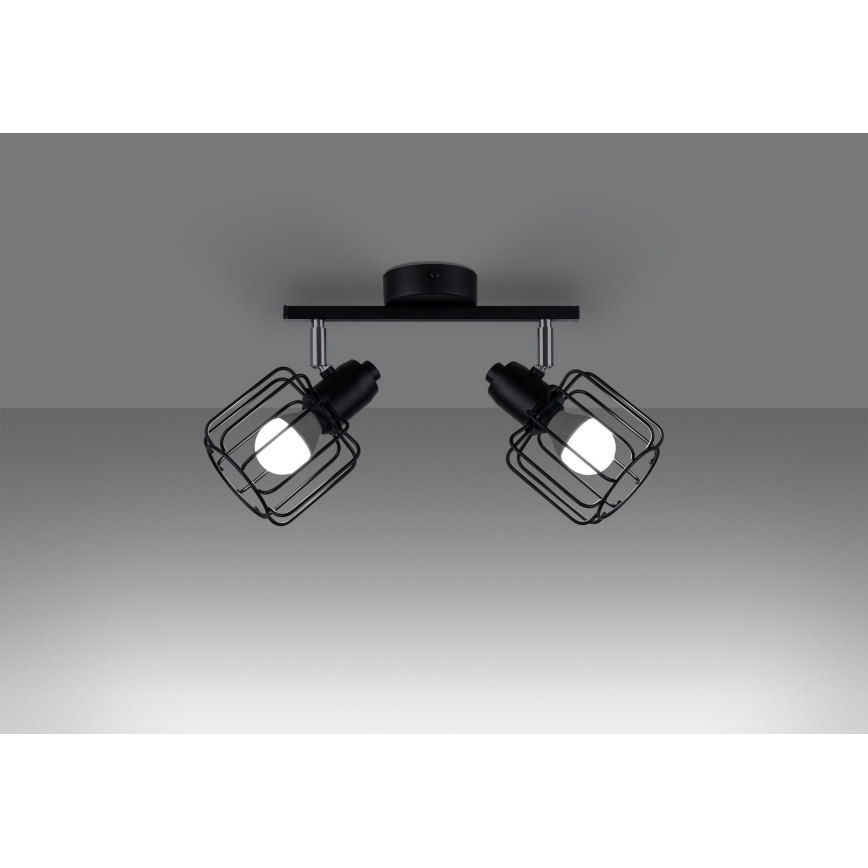 Lampada da soffitto BELUCI 2xE14/40W/230V nero