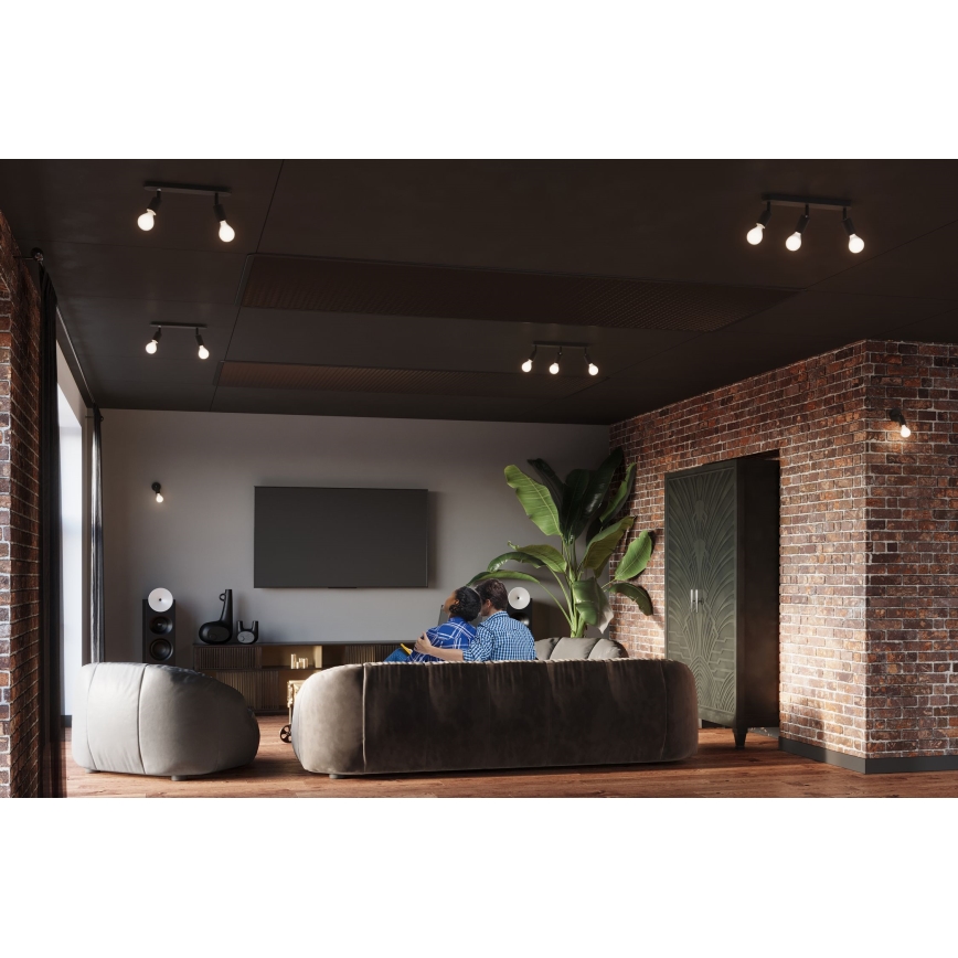 Luce Spot FORNES 2xE27/60W/230V nero