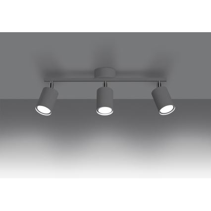 Luce Spot LEMMI 3xGU10/40W/230V bianco