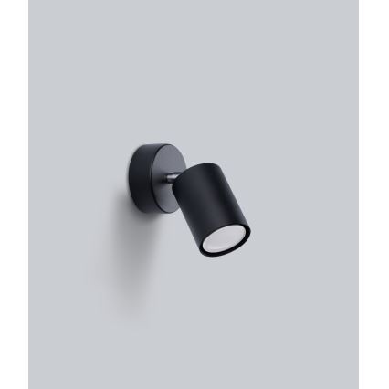 Lampada da parete a spot LEMMI 1xGU10/40W/230V nero