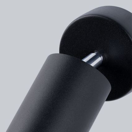 Lampada da parete a spot LEMMI 1xGU10/40W/230V nero