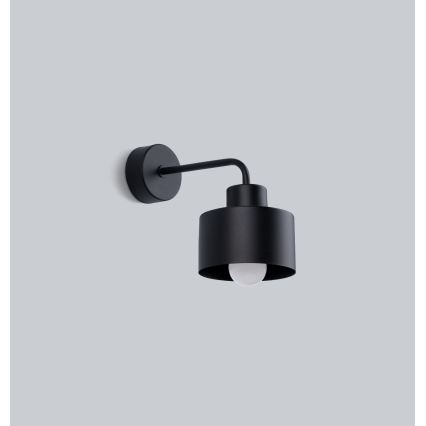 Lampada da parete SAVAR 1xE27/60W/230V nero