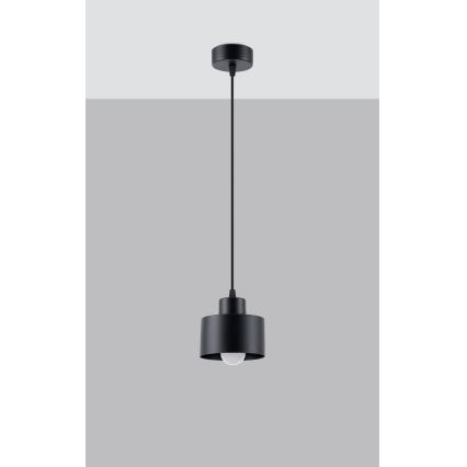 Lampadario a cavo SAVAR 1xE27/60W/230V nero