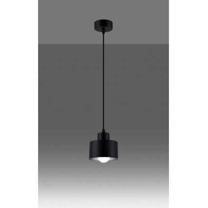 Lampadario a sospensione con filo SAVAR 1xE27/60W/230V nero