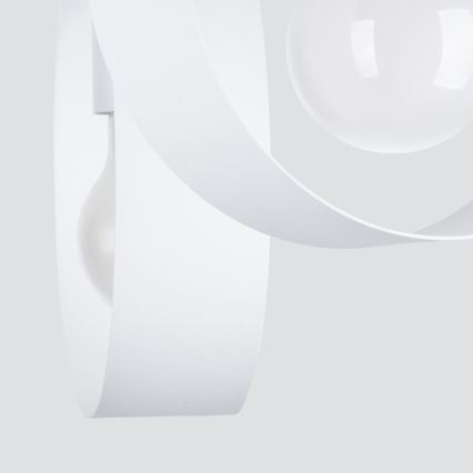 Lampadario a sospensione con supporto rigido TITRAN 3xE27/60W/230V bianco