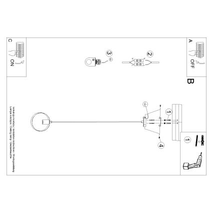 Lampadario a sospensione con filo TITRAN 1xE27/60W/230V bianco