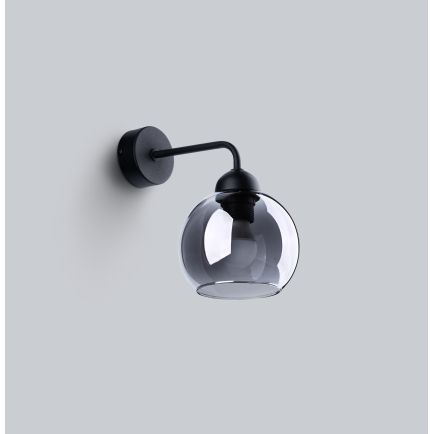 Lampada da parete ALINO 1xE27/60W/230V nero