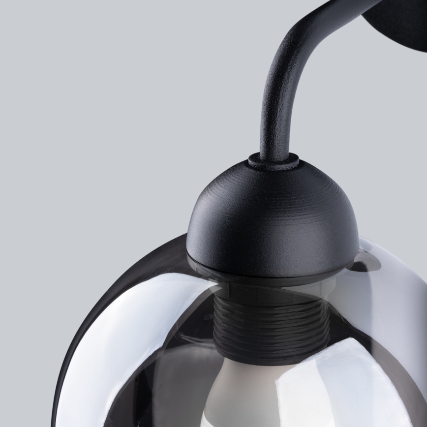 Lampada da parete ALINO 1xE27/60W/230V nero