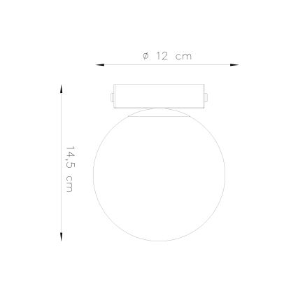 Plafoniera YOLI 1xG9/12W/230V bianco