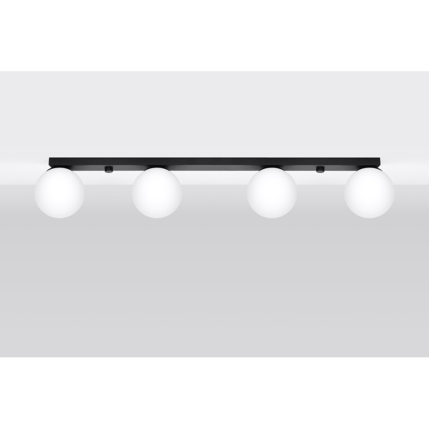 Plafoniera YOLI 4xG9/12W/230V nero