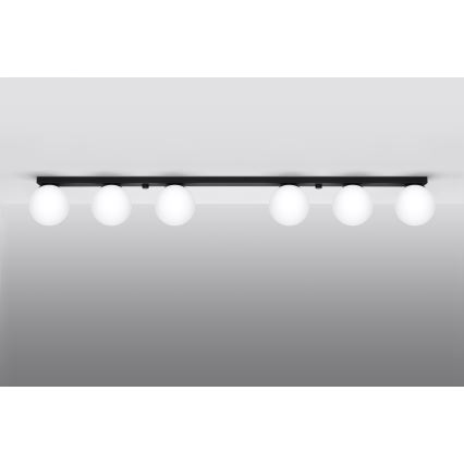 Lampada da soffitto YOLI 6xG9/12W/230V nero