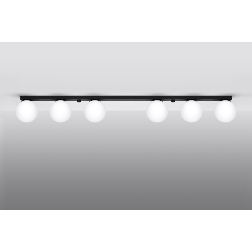 Lampada da soffitto YOLI 6xG9/12W/230V nero