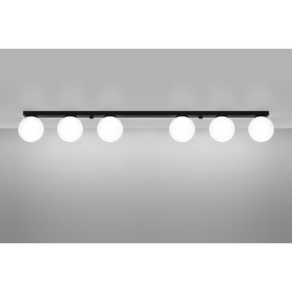 Lampada da soffitto YOLI 6xG9/12W/230V nero
