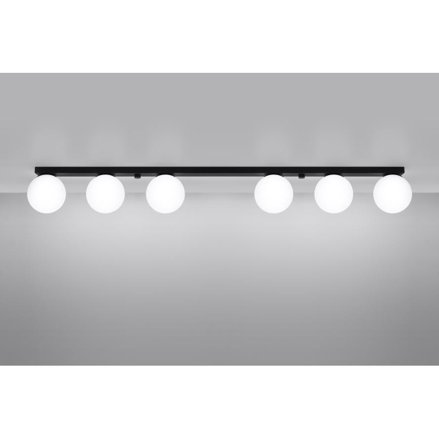 Plafoniera YOLI 6xG9/12W/230V nero