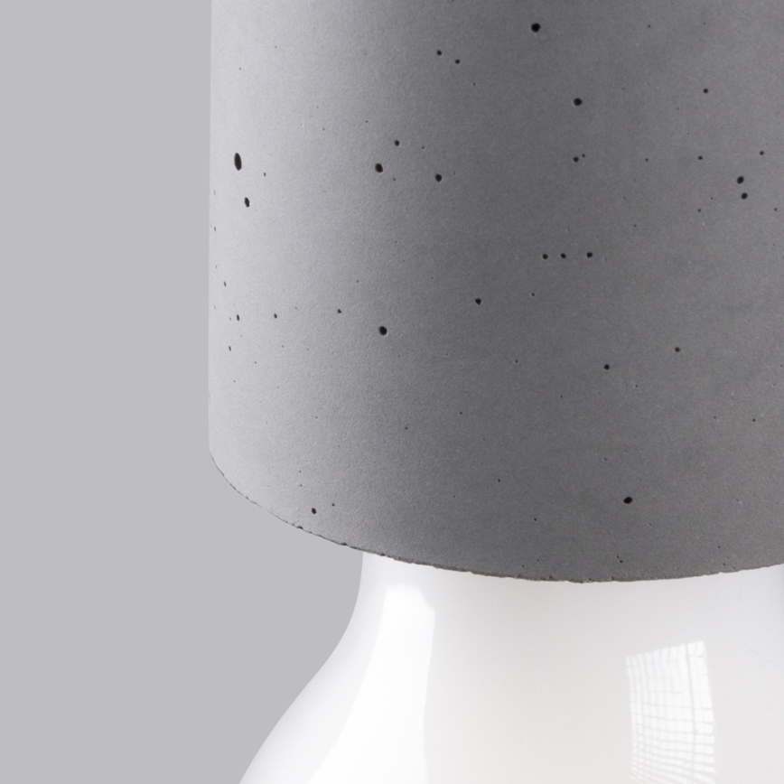 Lampadario a sospensione con filo NESO 7xE27/15W/230V ragno calcestruzzo