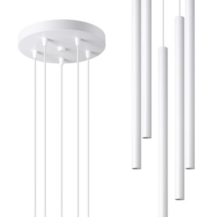 Lampadario a sospensione con filo PASTELO 5xG9/8W/230V bianco