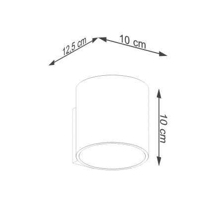 Faretto da parete ORBIS 1xG9/8W/230V oro