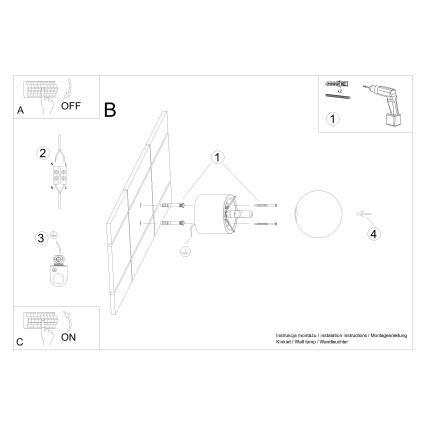 Faretto da parete BOOMO 1xG9/8W/230V faggio