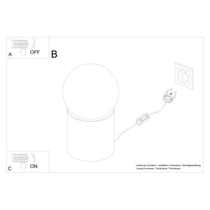 Lampada da tavolo BOOMO 1xG9/8W/230V faggio