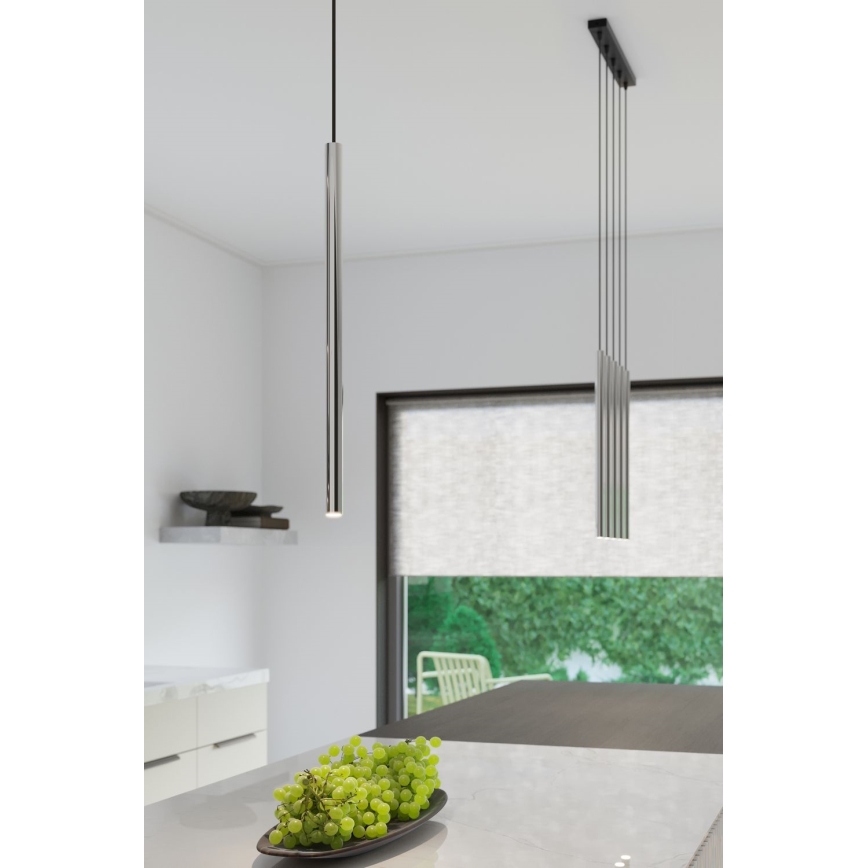 Lampadario a sospensione con filo PASTELO 1xG9/8W/230V cromo lucido